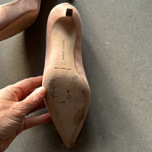 Manolo pale pink heels 37 - Picture 4 of 8